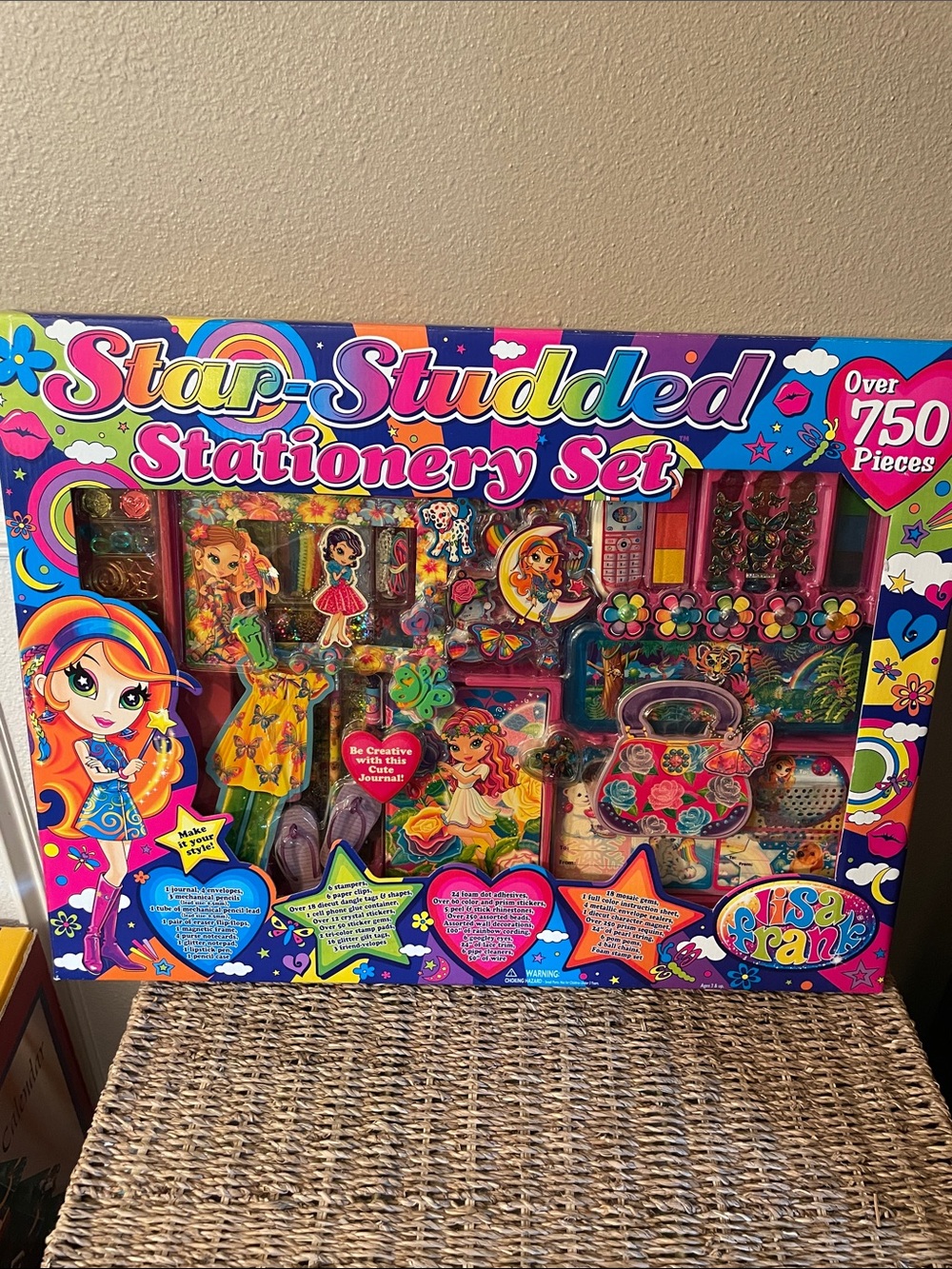 Lisa Frank Star-Studded Stationery Set - Rainbow Colors Y2K Rare Set 750 piece